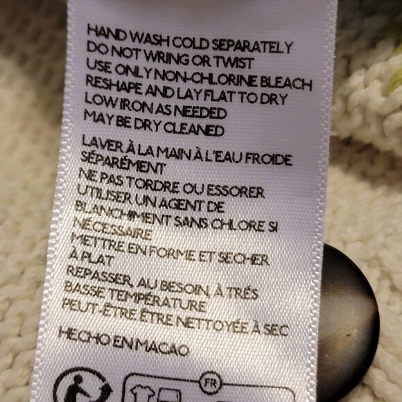 Anthropologie Pilcro Icon Graphic Cardigan Sweater Womens S Coastal Fisherman - Picture 6 of 8